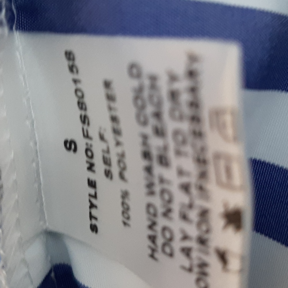 Blue and white tiered maxi skirt Size S - Picture 8 of 8